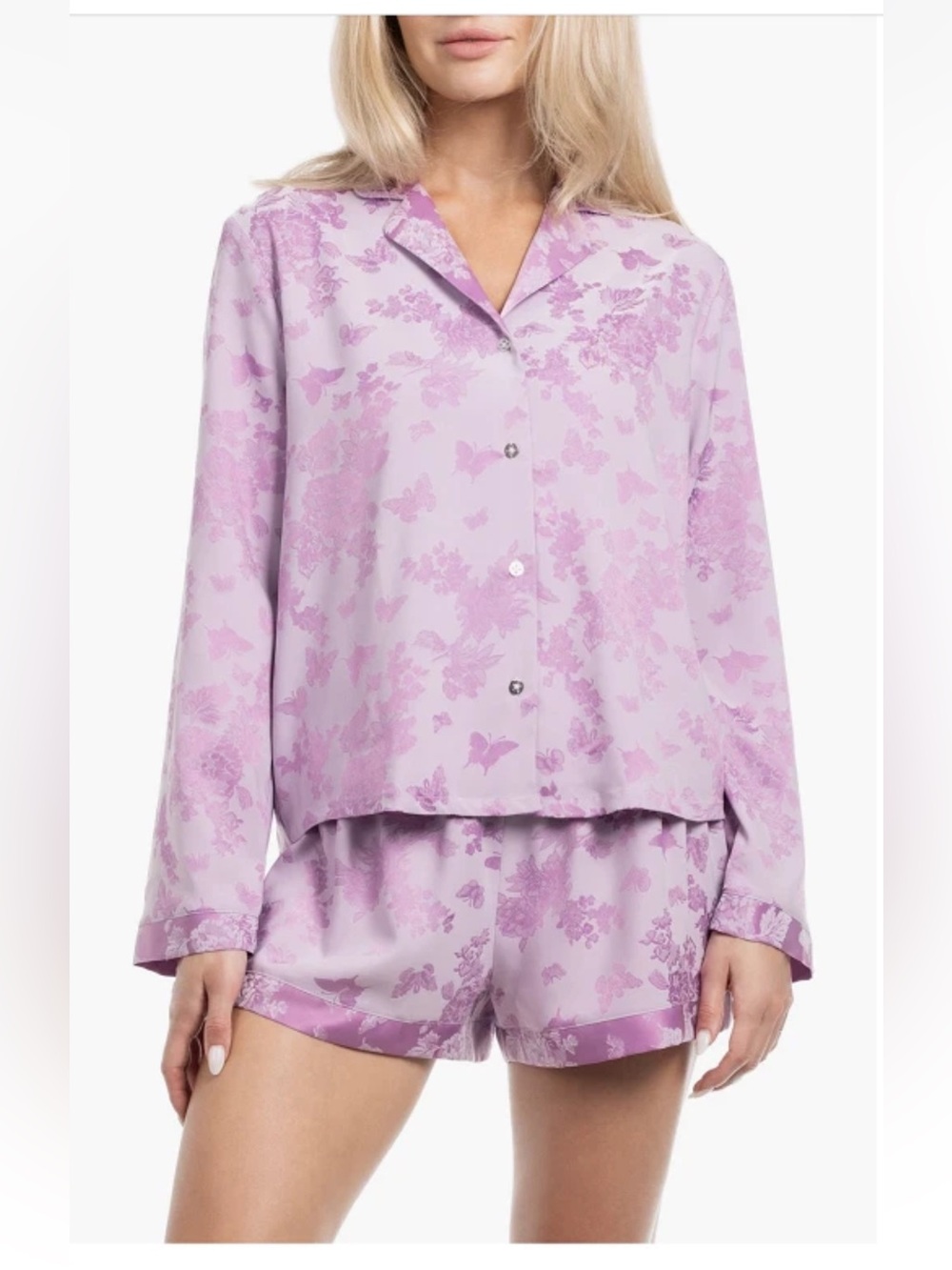 NWT In Bloom by Jonquil Ellise Jacquard PJ Set, Medium